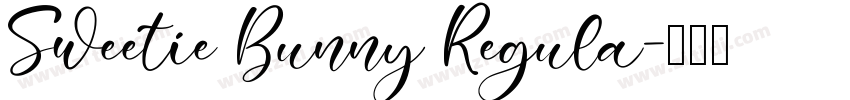 Sweetie Bunny Regula字体转换